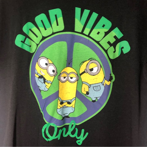 Minions “Good Vibes Only” Teen Tee M NWT - Picture 6 of 8